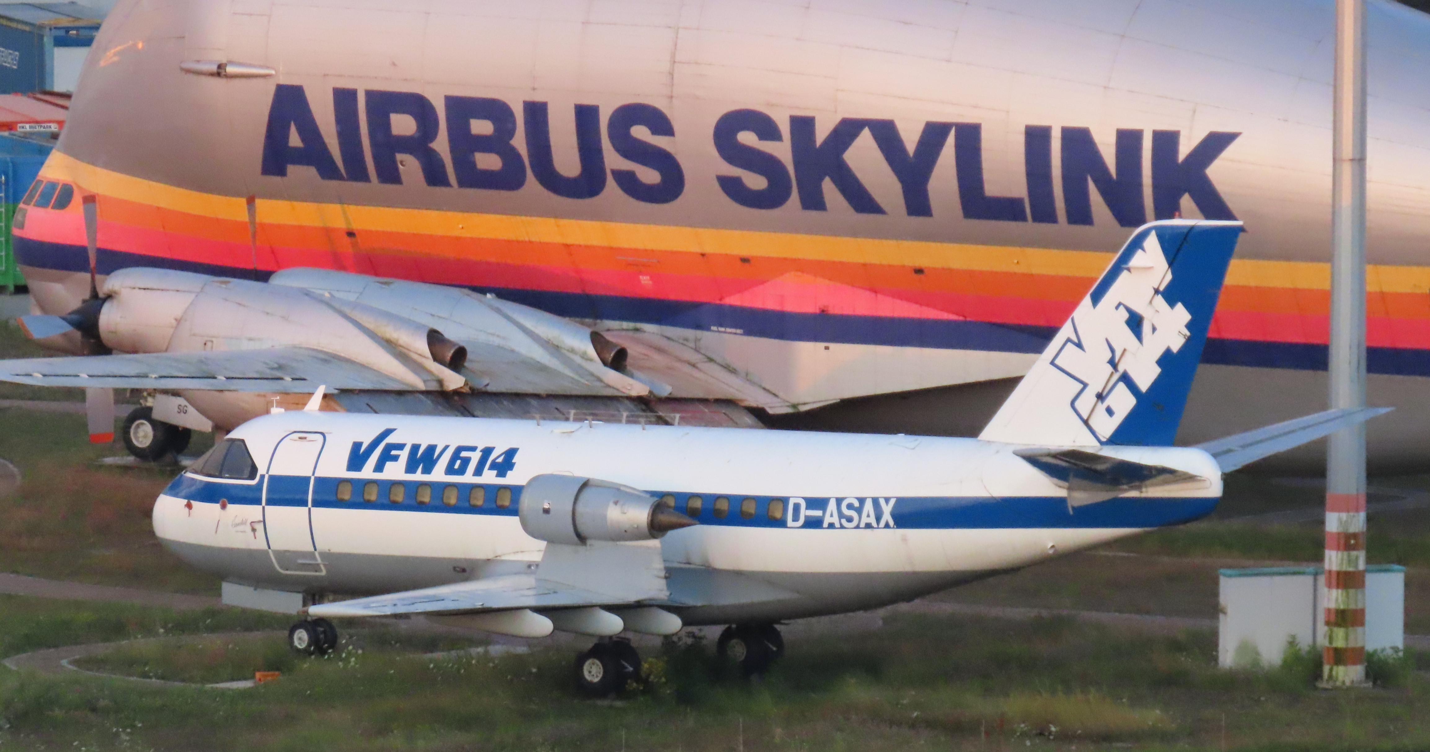 Airbus A350 freighter prototype under assembly in factory hangar