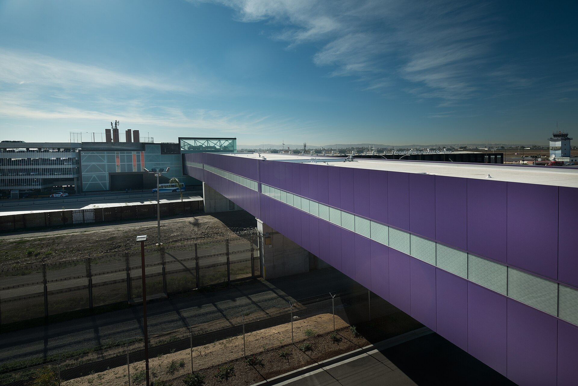 U.S. port of entry building at the Gordie Howe International Bridge on the Michigan side of the Detroit River crossing
