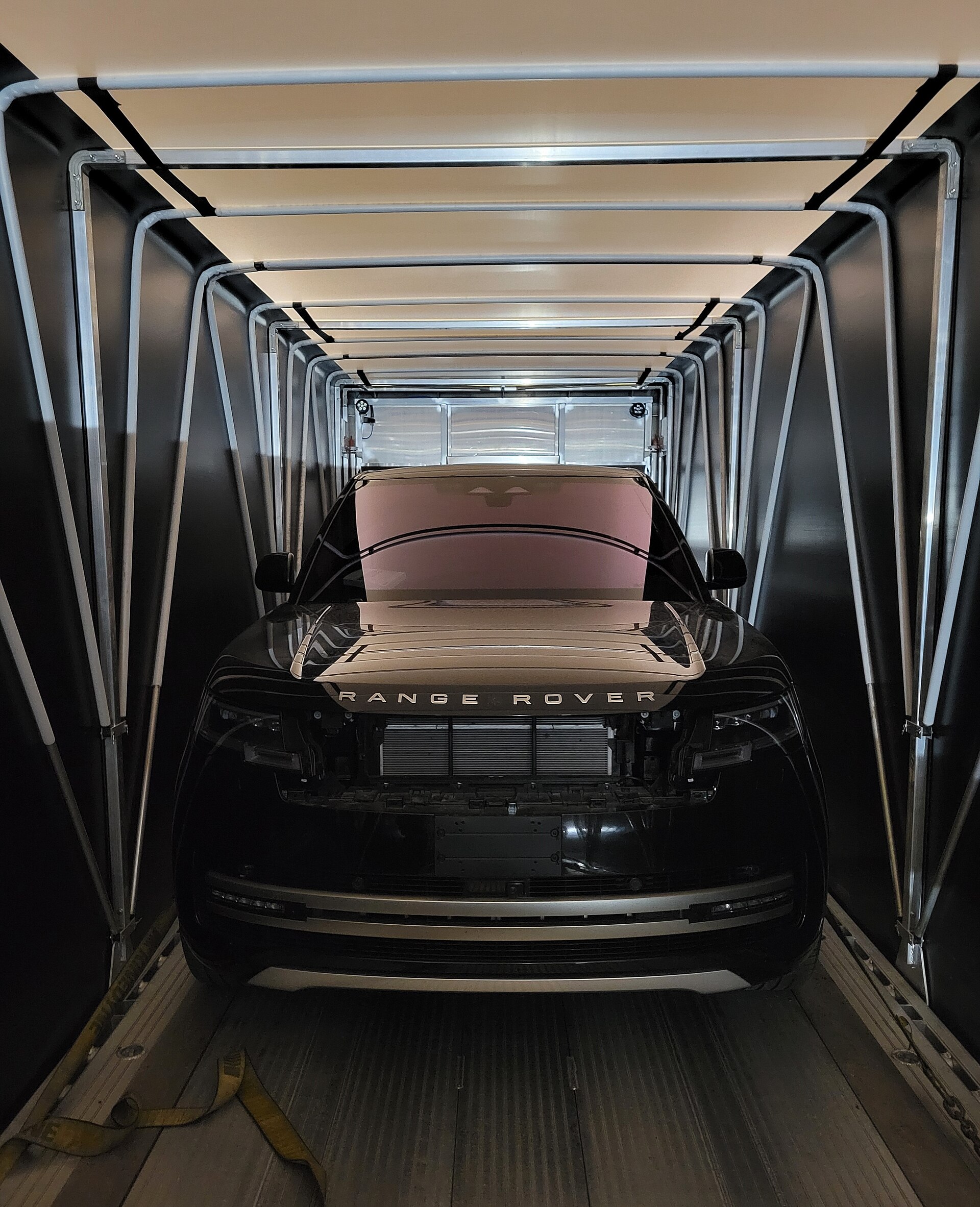 Packages of methamphetamine concealed inside tile shipment seized by CBP officers at Pharr International Bridge cargo facility