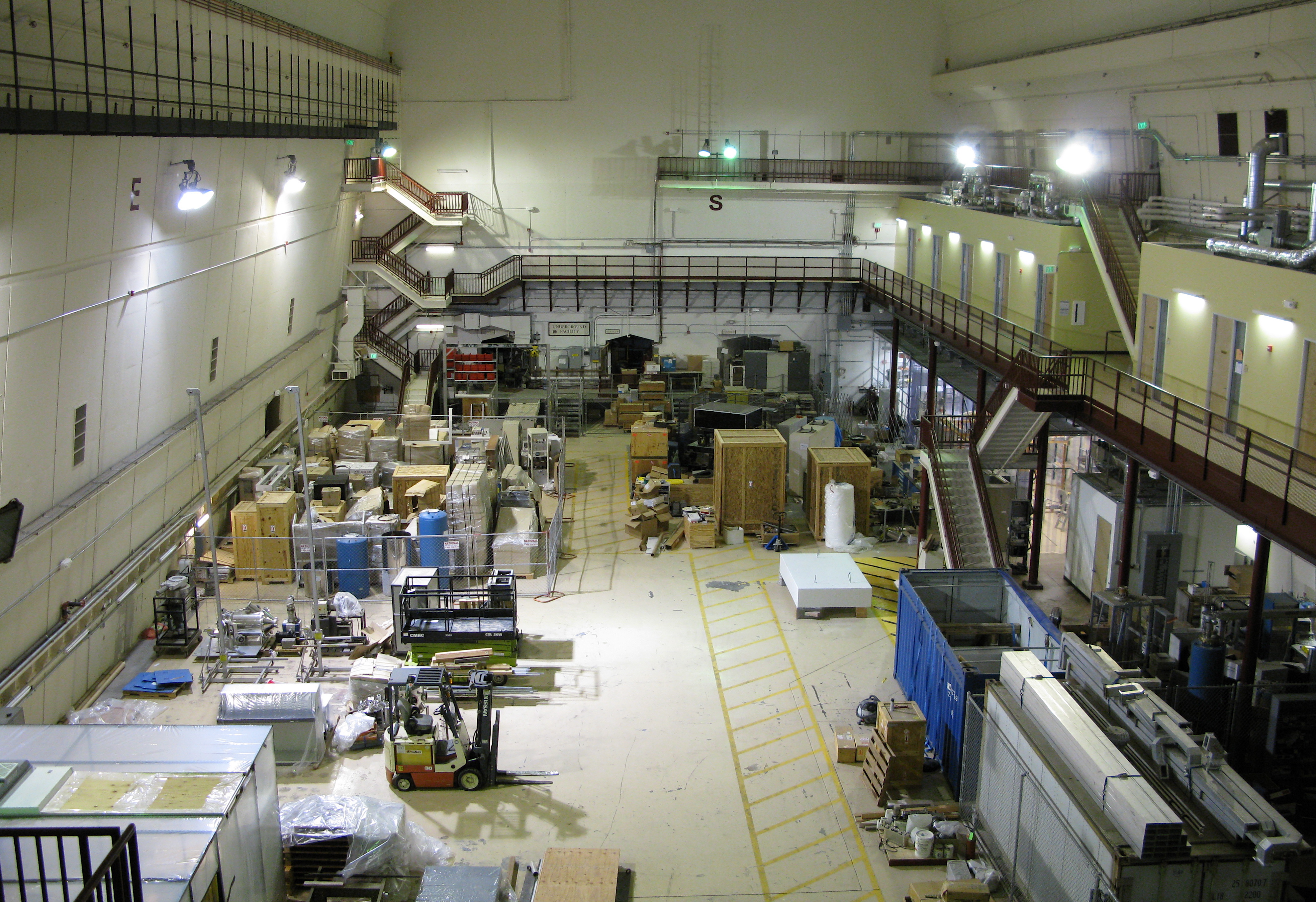 Class 8 truck assembly line showing diesel and electric chassis side by side in production facility