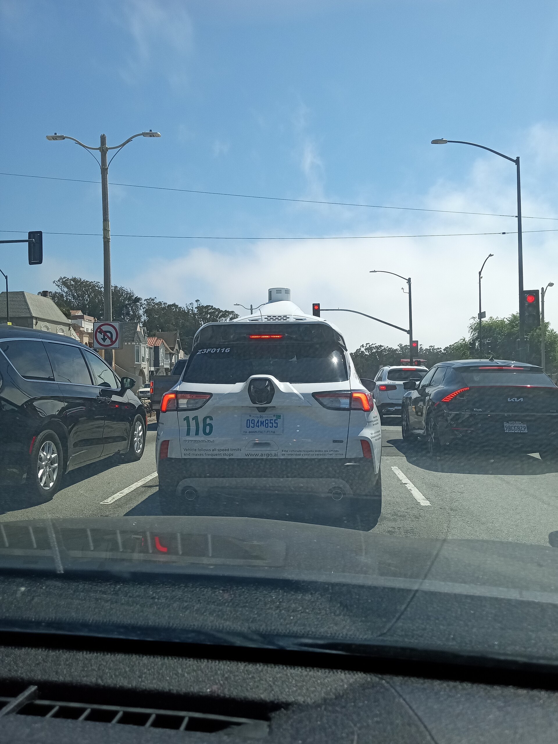 Lidar sensor unit mounted on commercial truck front bumper for ADAS collision detection