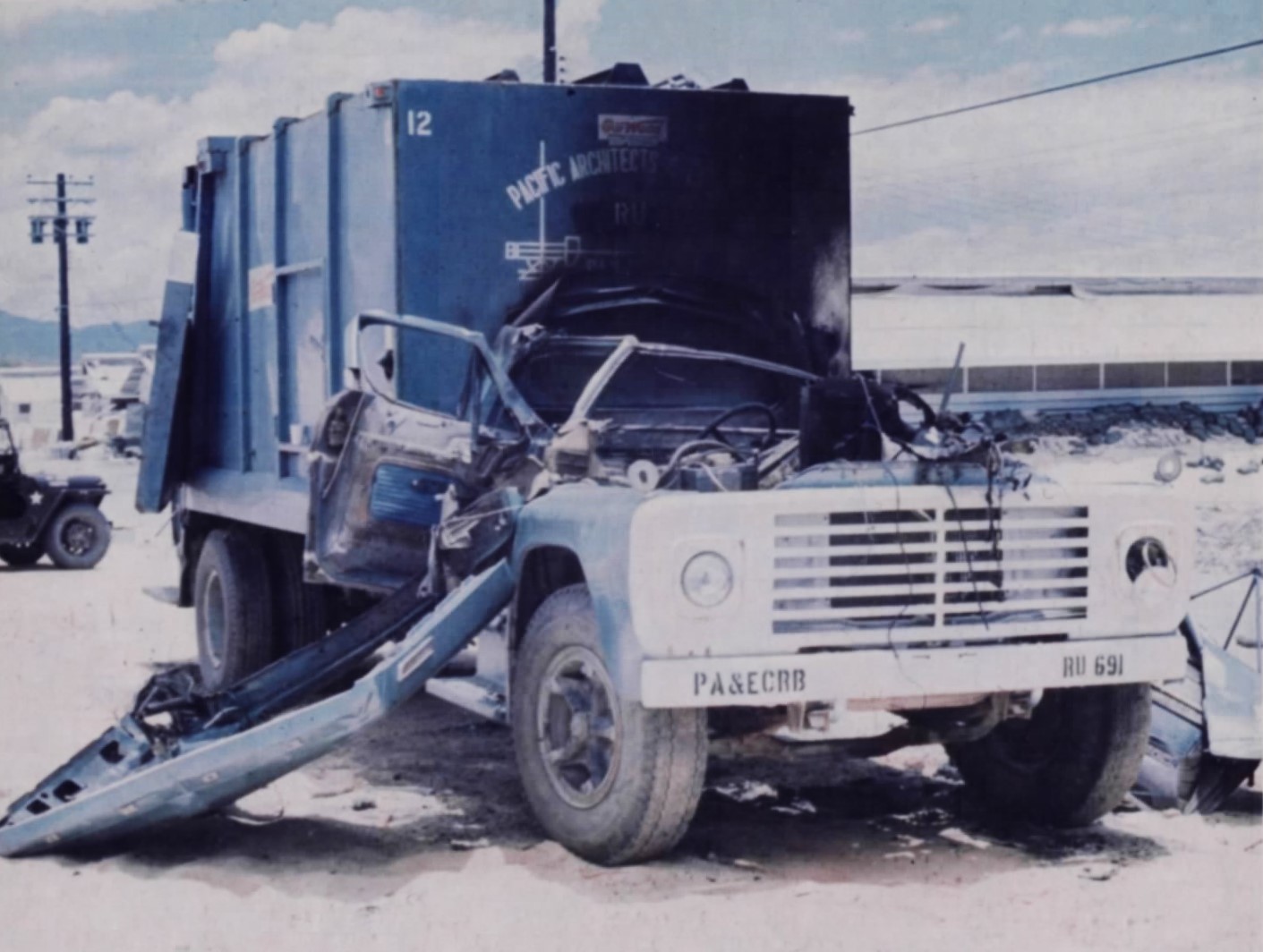 Electric Class 8 truck charging at commercial depot in California