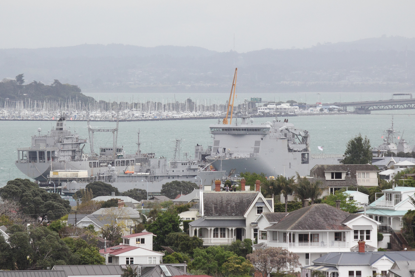 Diesel tanker ship loading fuel at West Coast port terminal for export to Australia