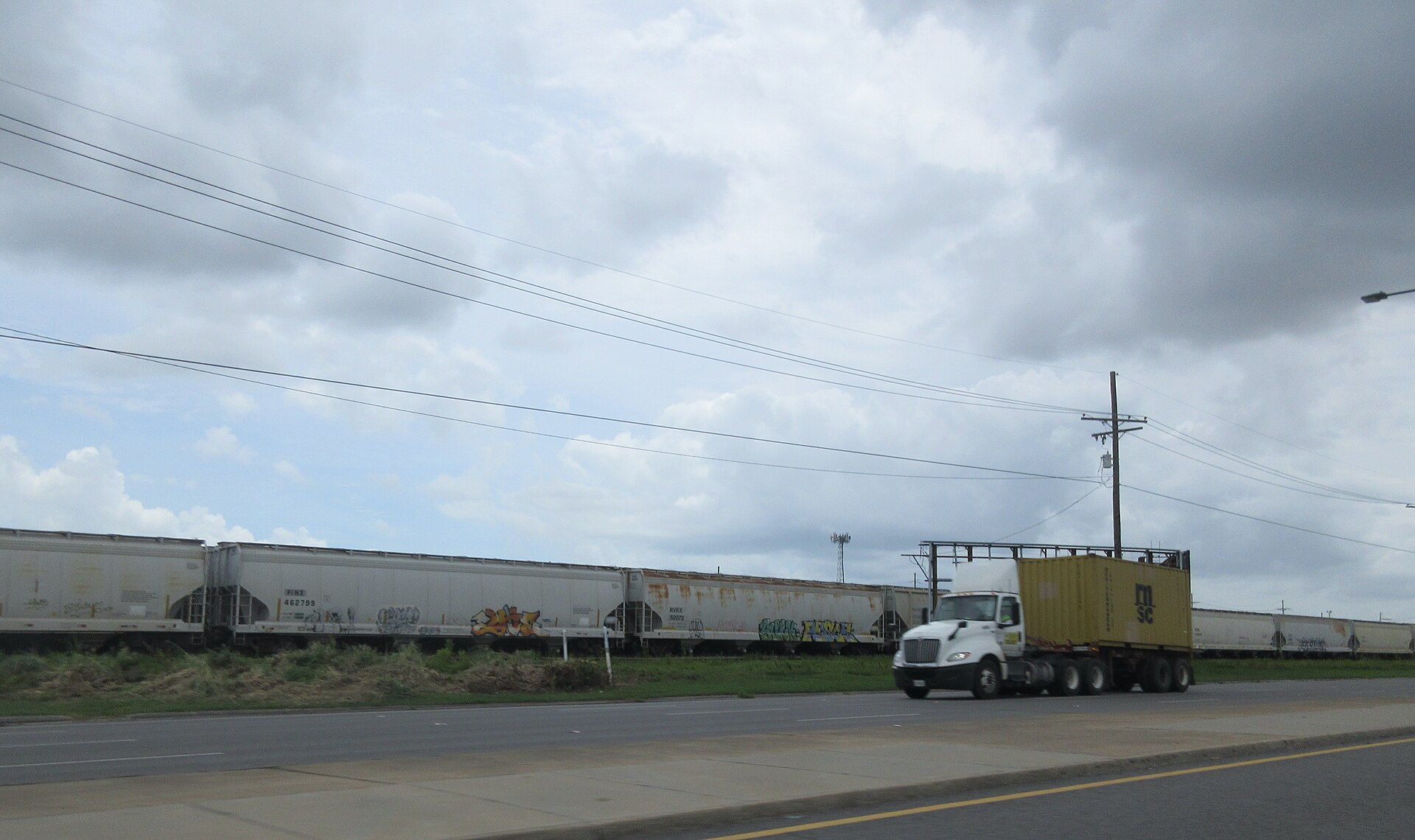 Covenant Logistics semi-truck on highway during daytime