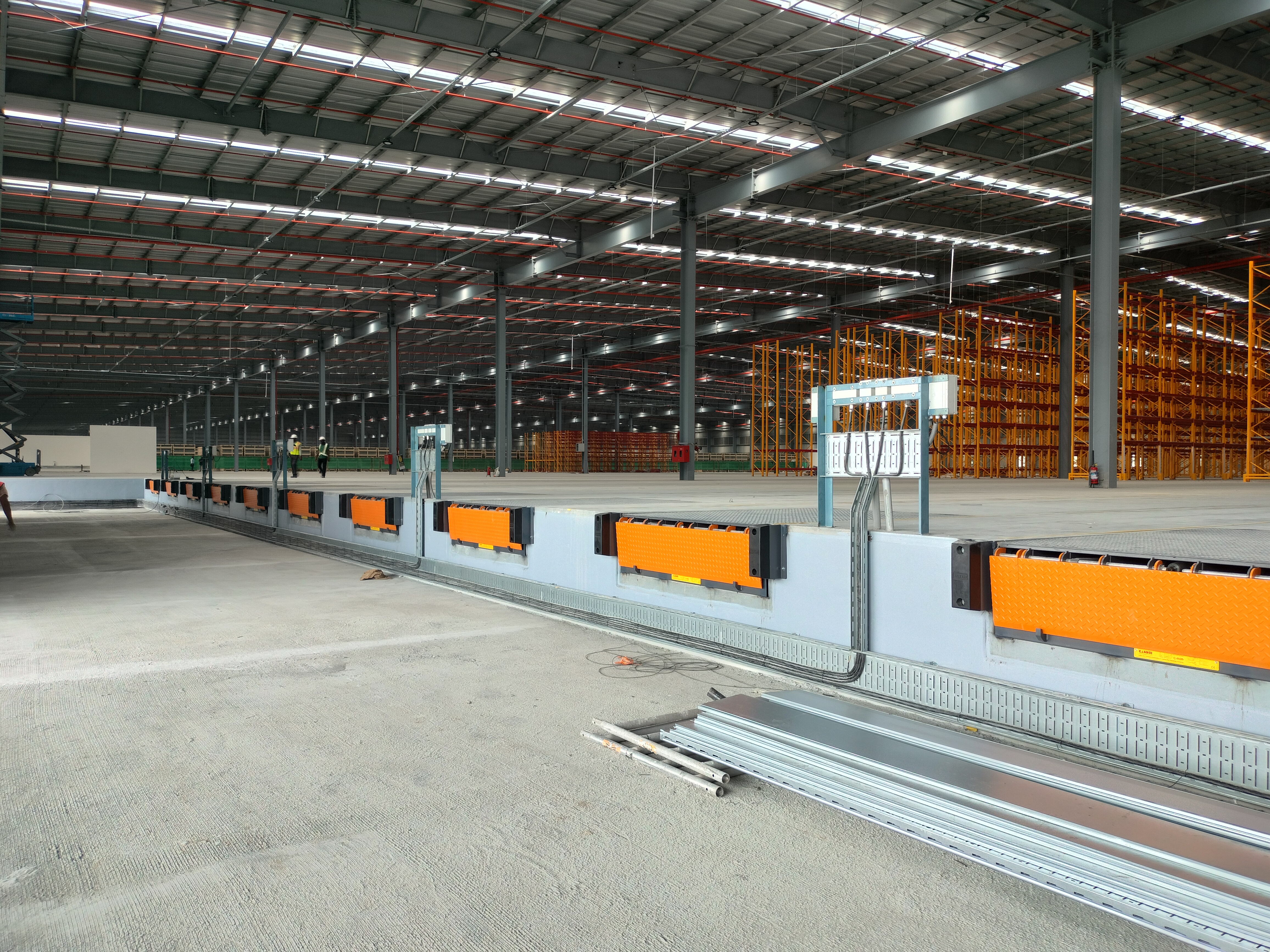 Intermodal containers stacked at a rail yard, representing the freight capacity STG Logistics will retain after bankruptcy exit